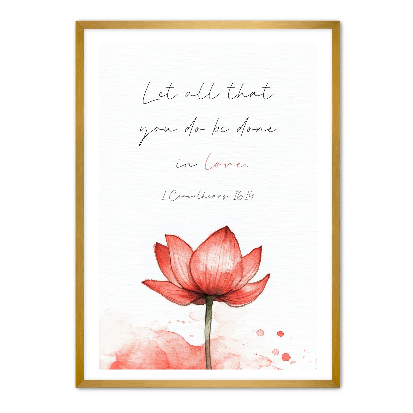 1 Corinthians 16:14 Tree
