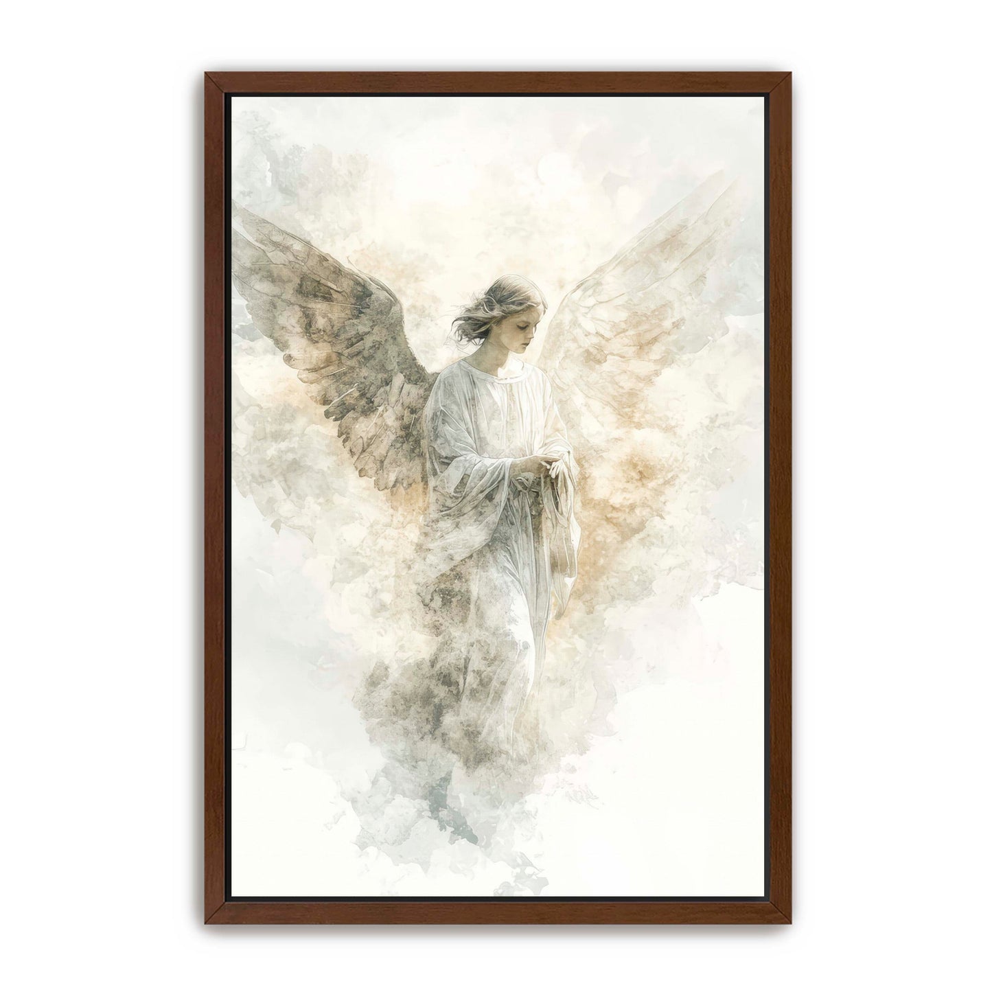 Abstract Watercolor Angel Painting