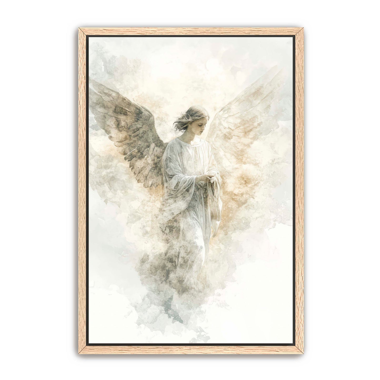 Abstract Watercolor Angel Painting
