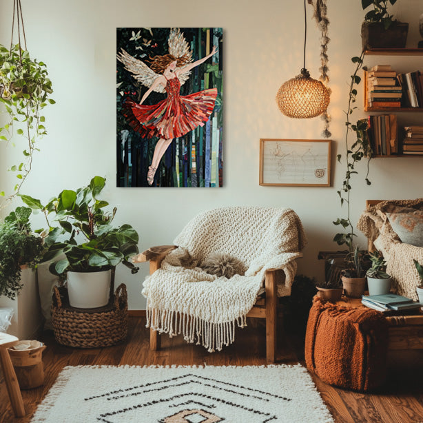 Angel Print in Motion