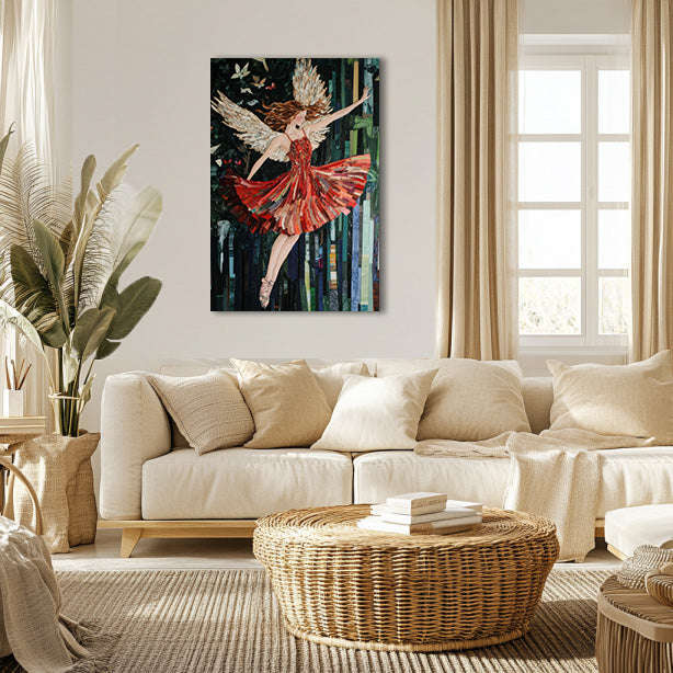 Angel Print in Motion