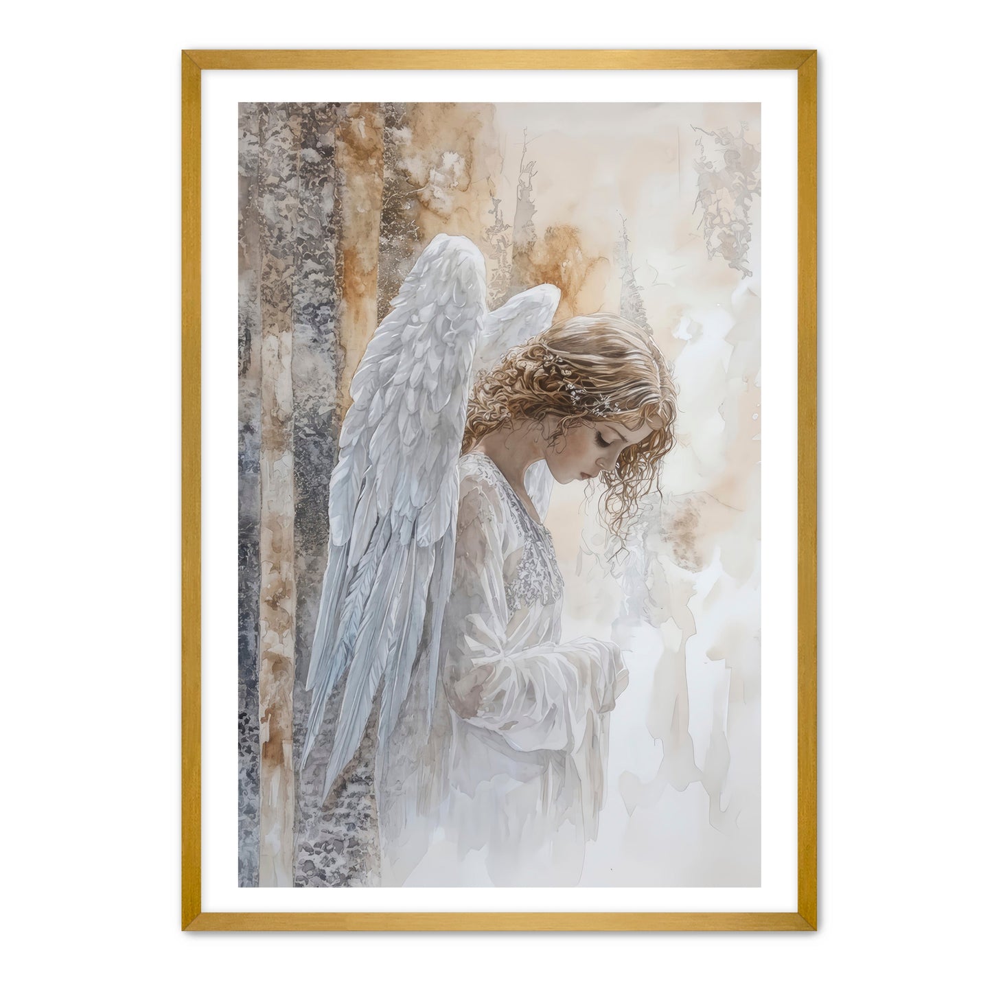 Angel Watercolor Painting