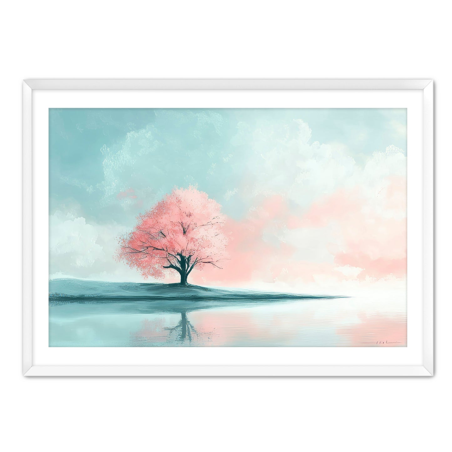 Beautiful Pink Tree Art