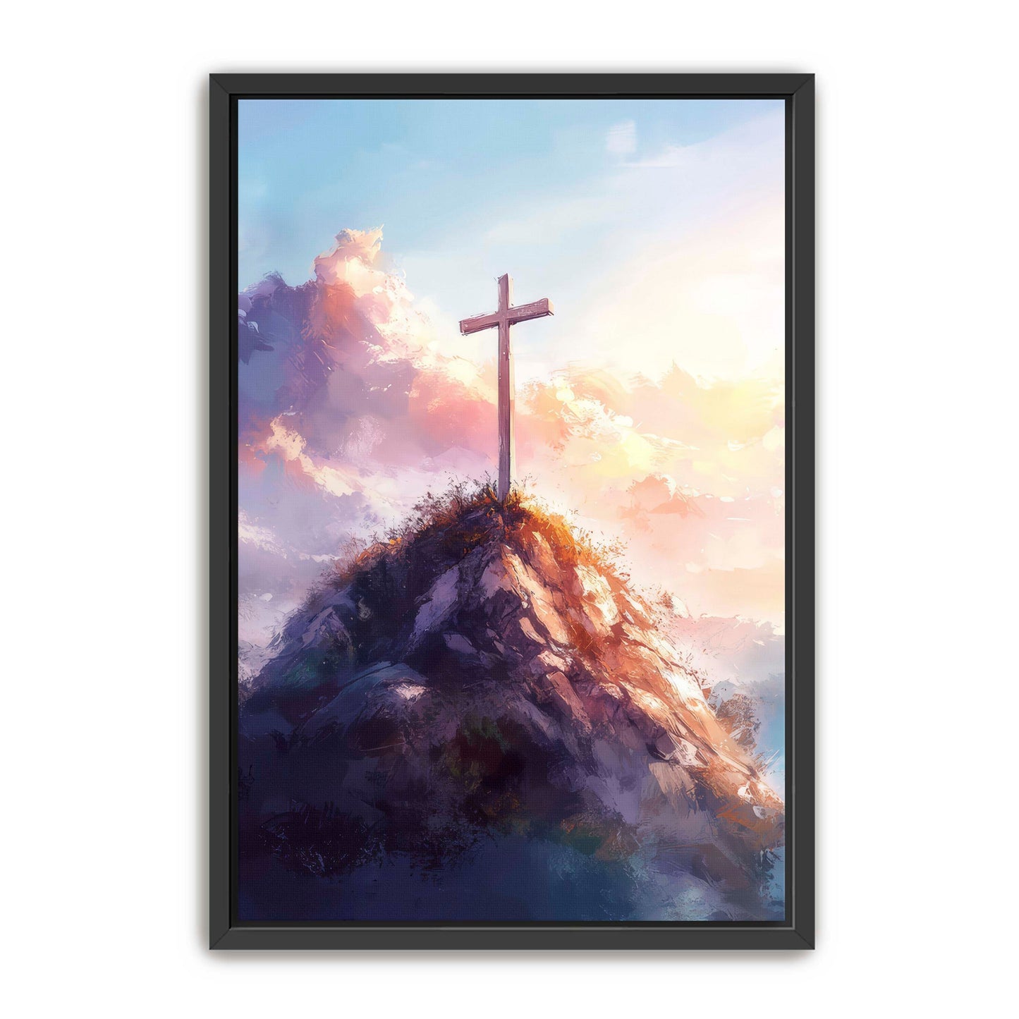 Christian Cross on the Rock