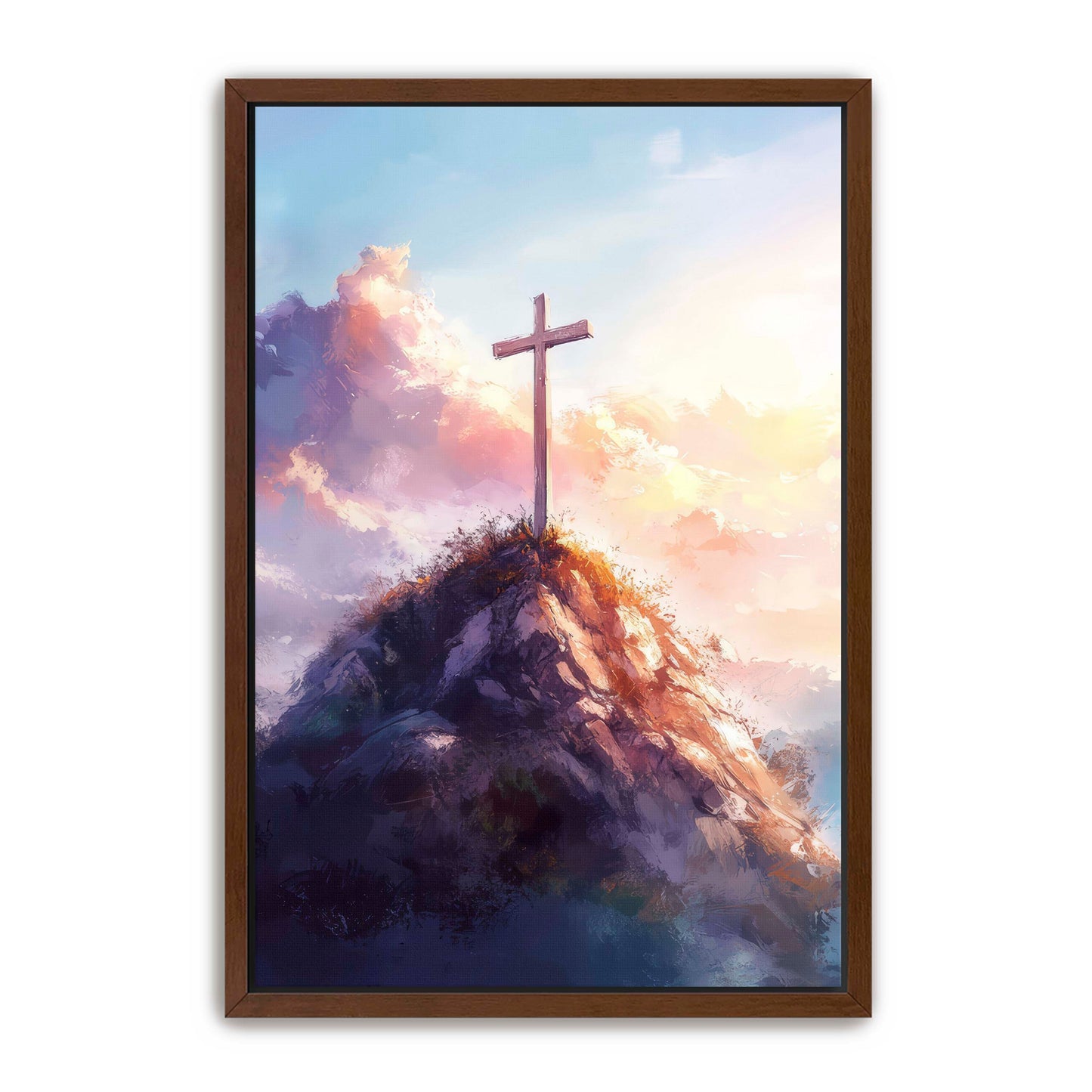 Christian Cross on the Rock