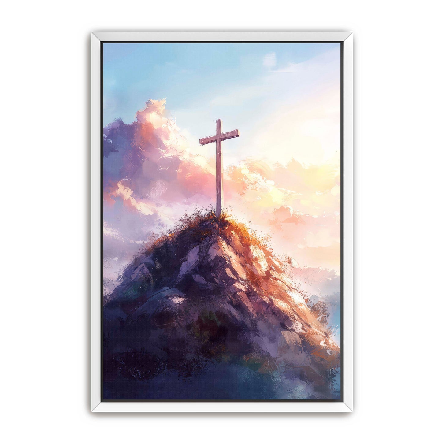 Christian Cross on the Rock