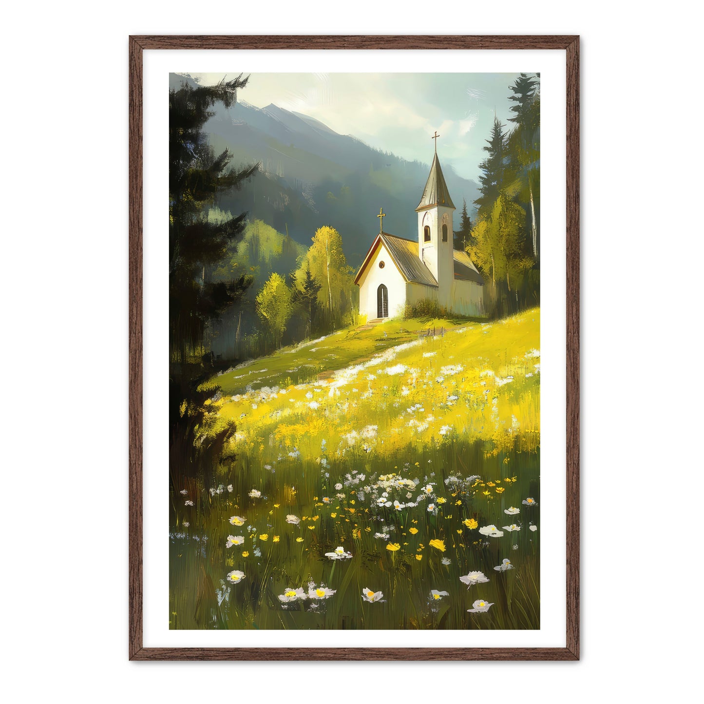 Church by Meadow