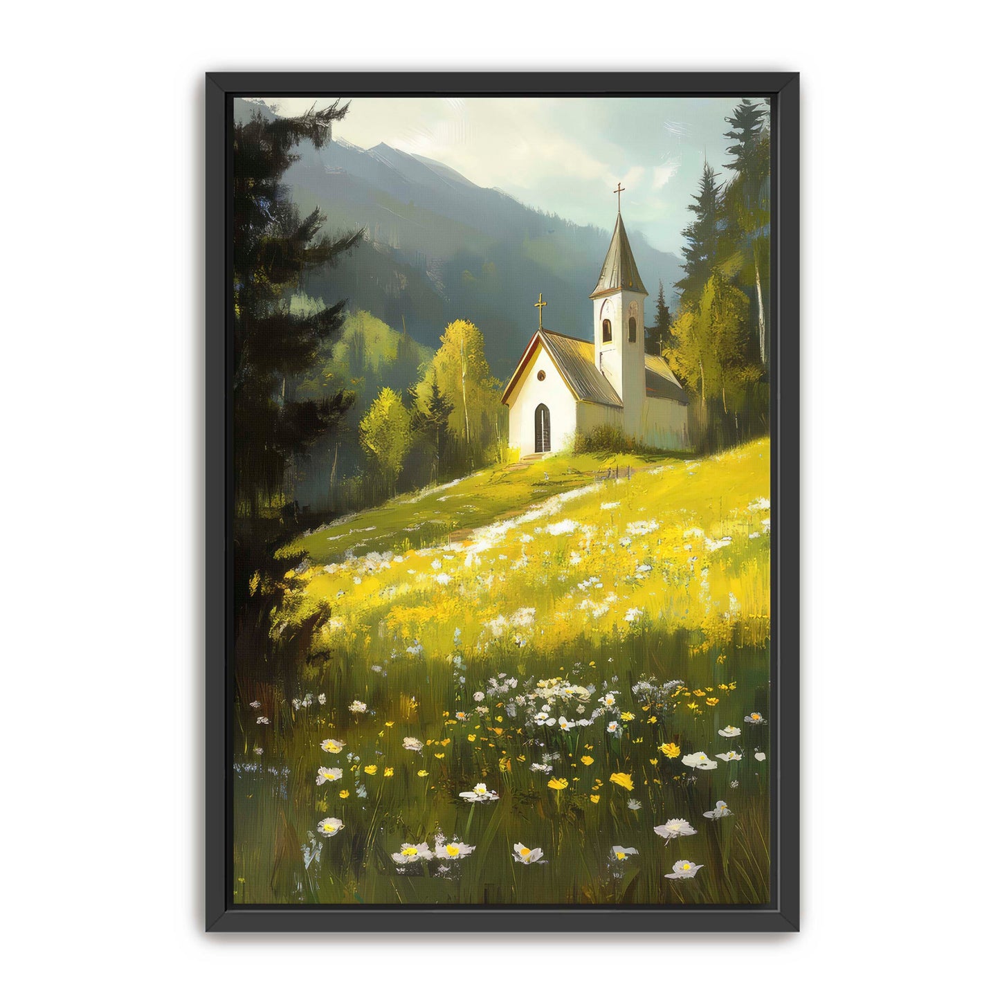 Church by Meadow