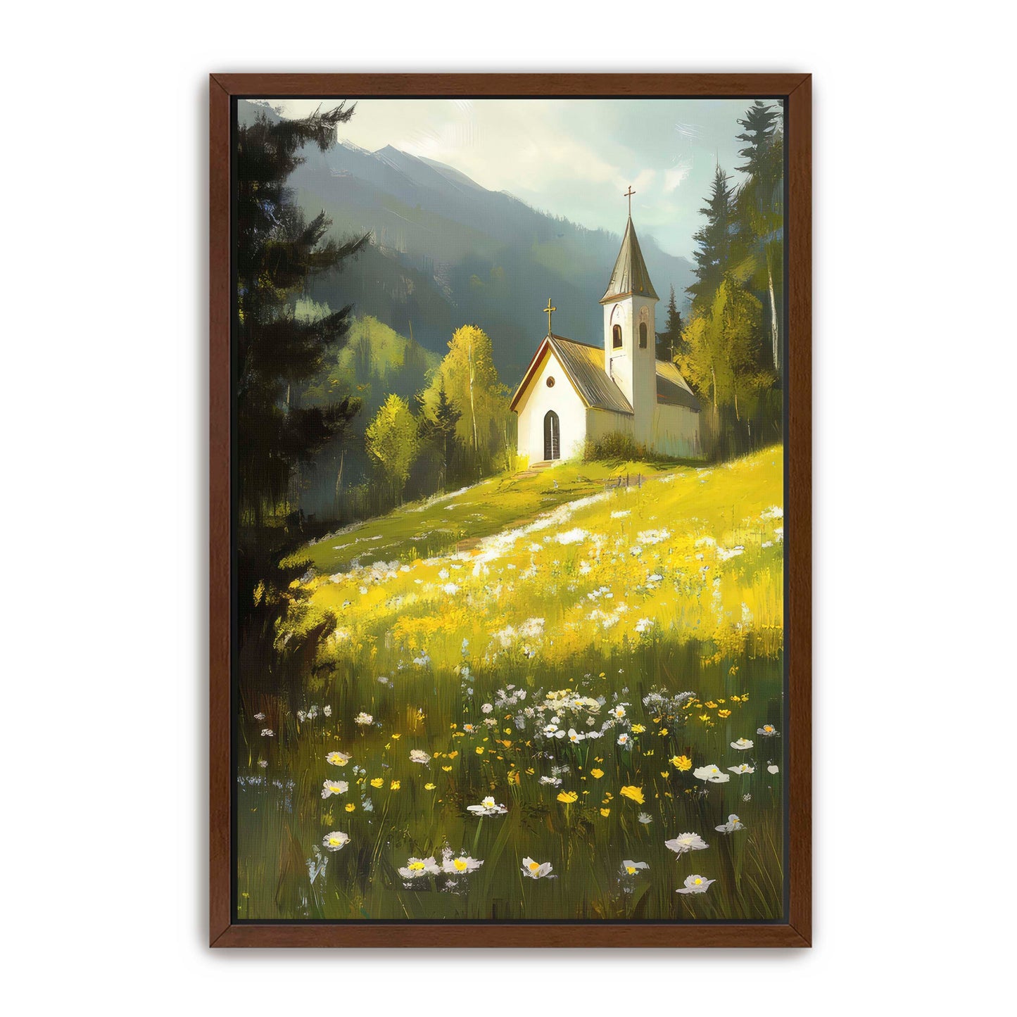 Church by Meadow