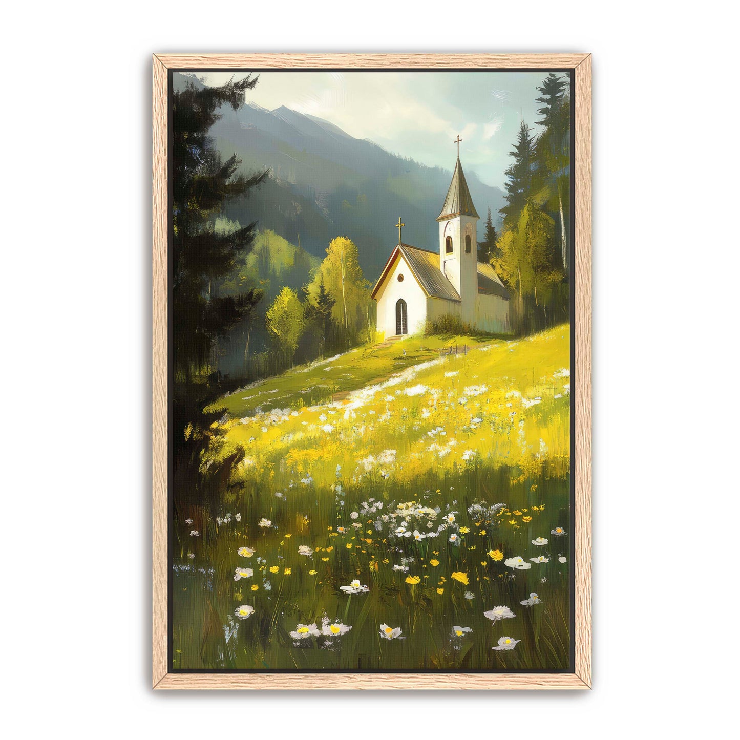 Church by Meadow