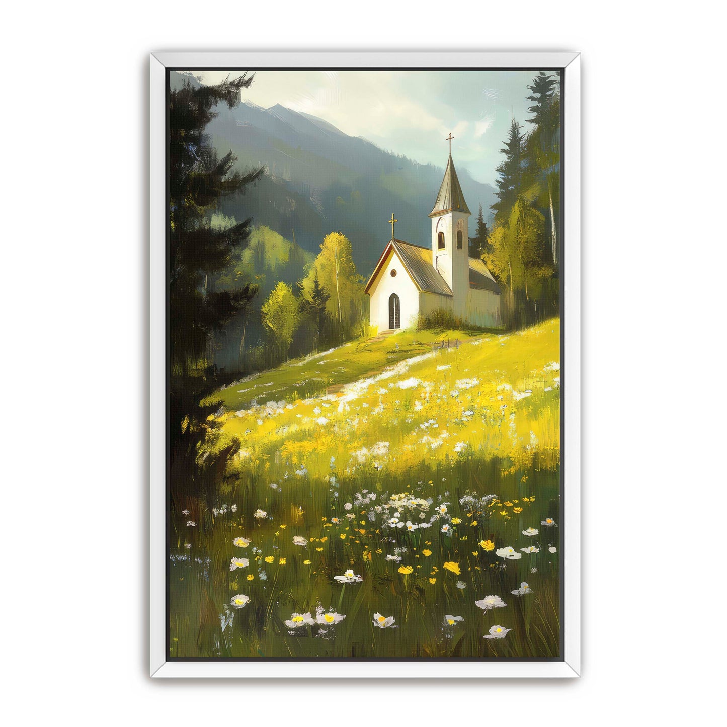 Church by Meadow