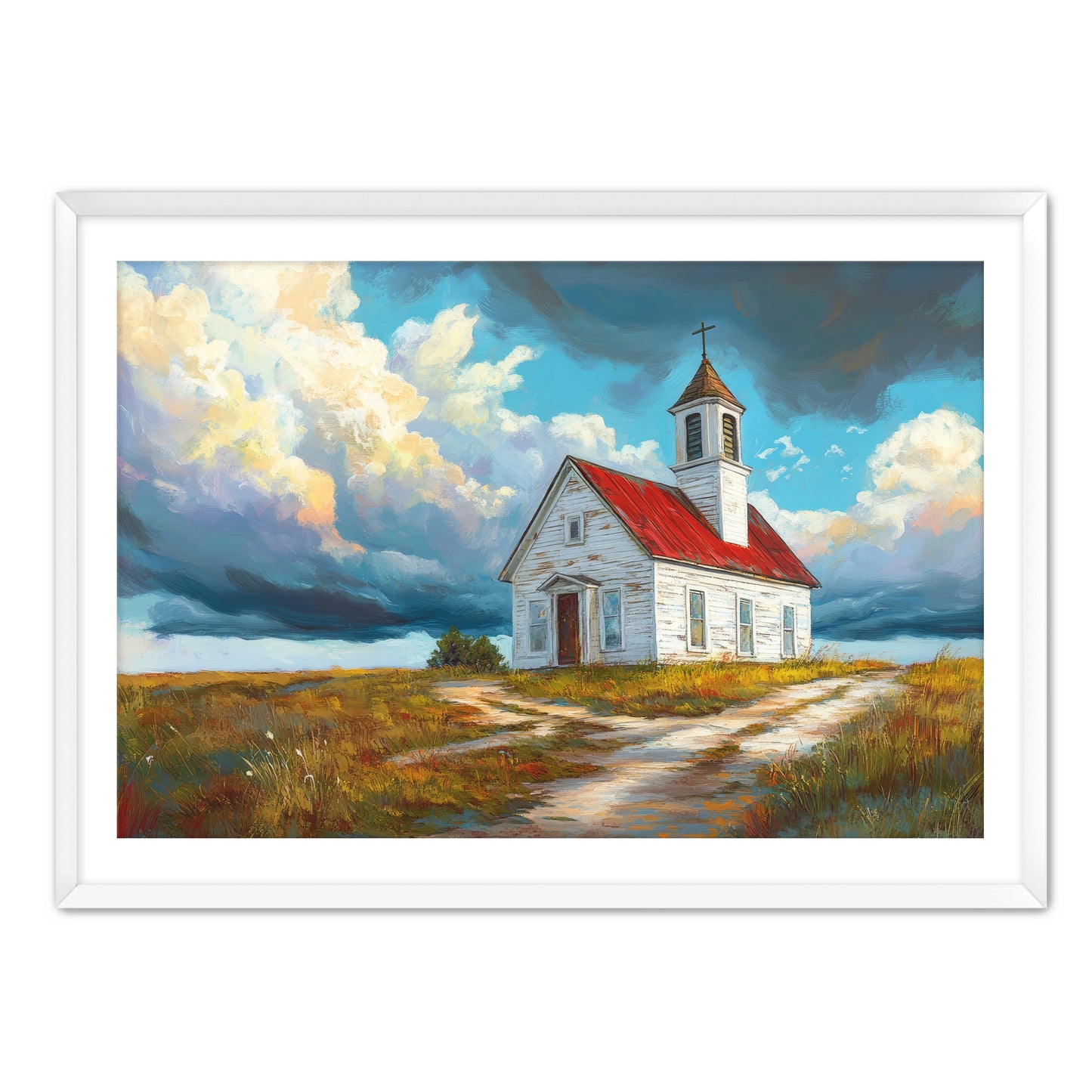 Church on Dirt Road