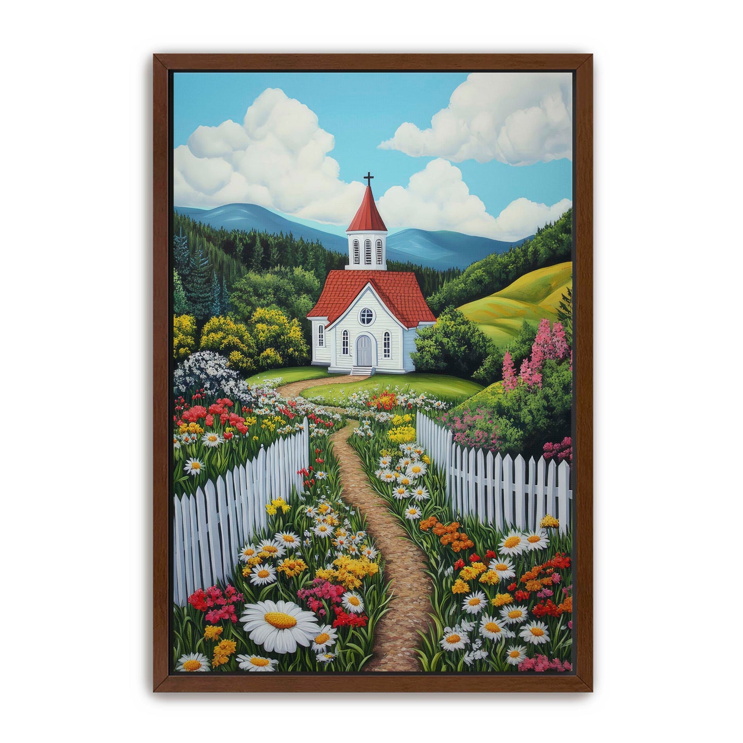 Church with Flower Path