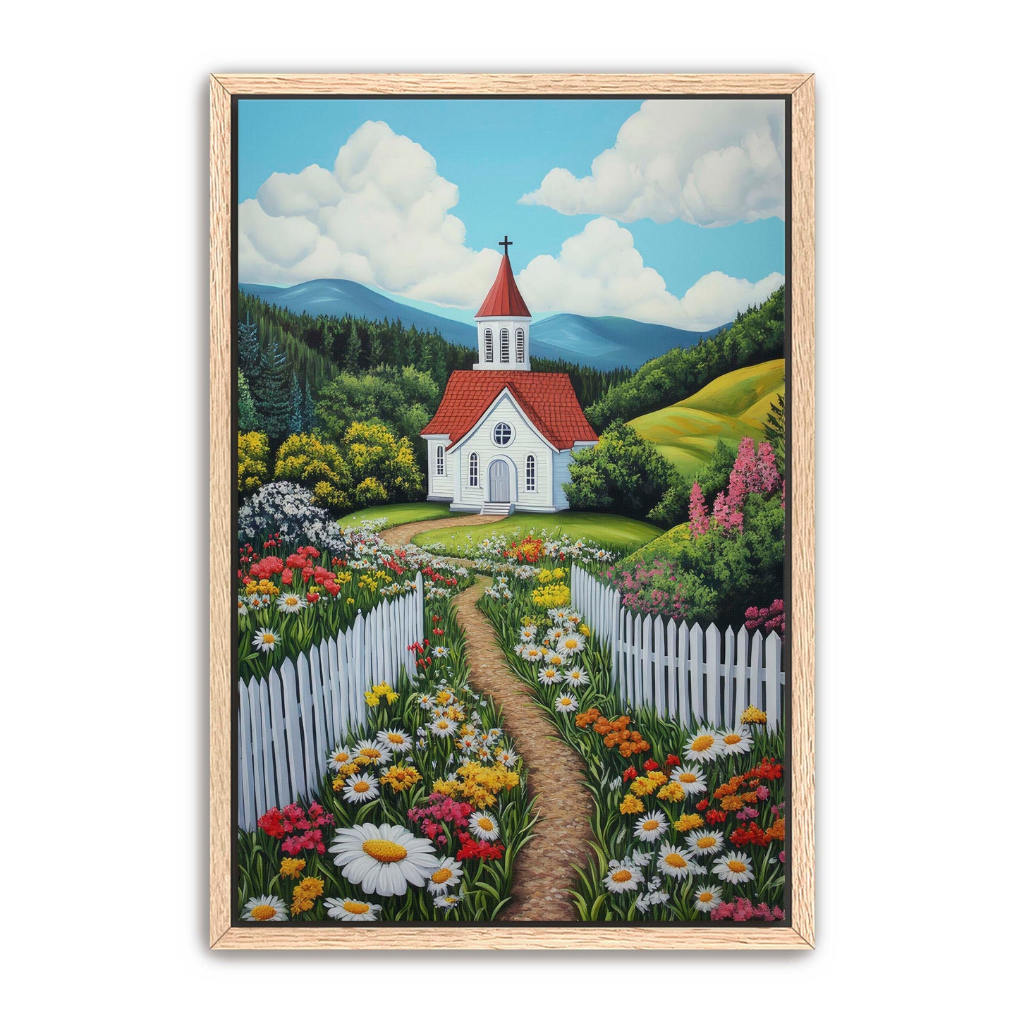 Church with Flower Path