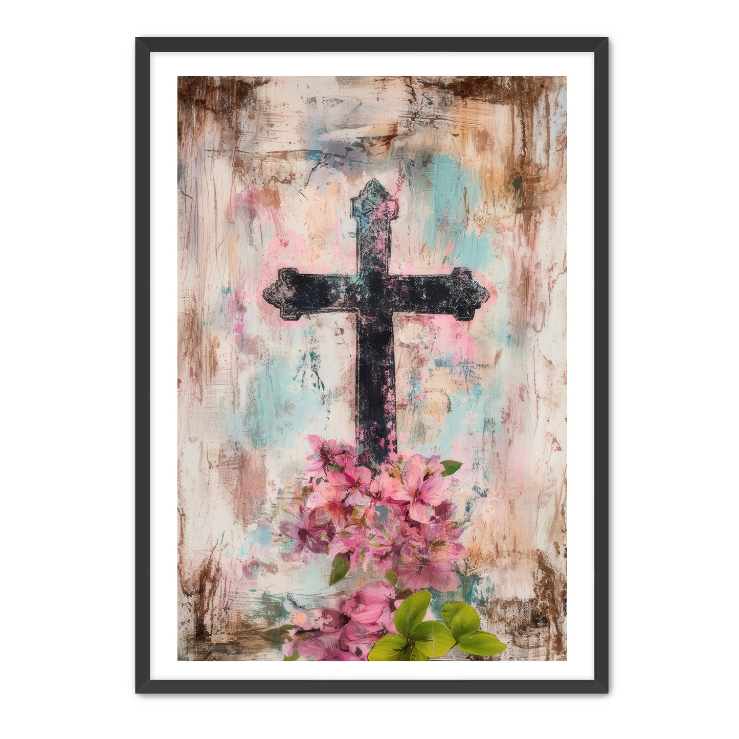 Cross Print on Texture
