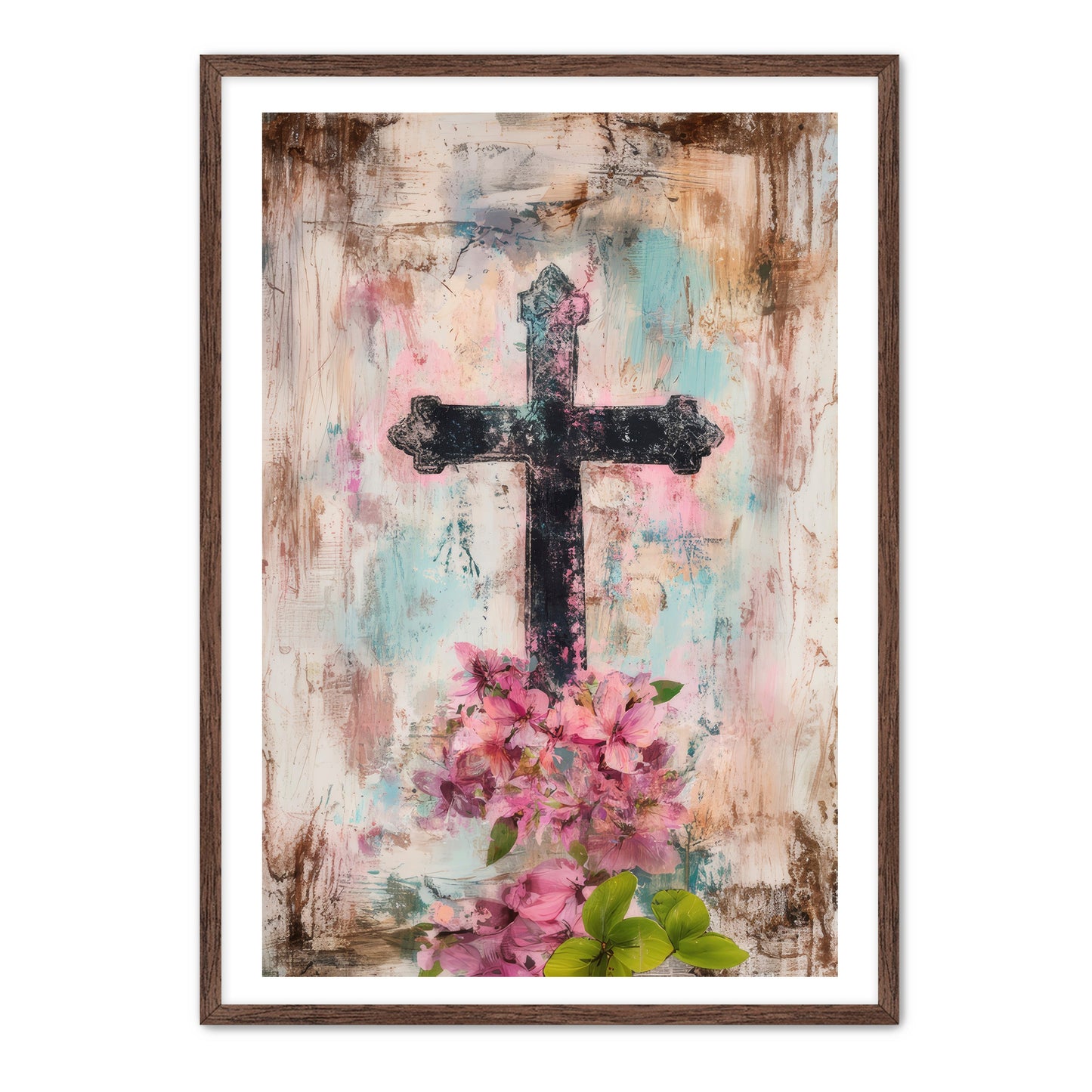 Cross Print on Texture