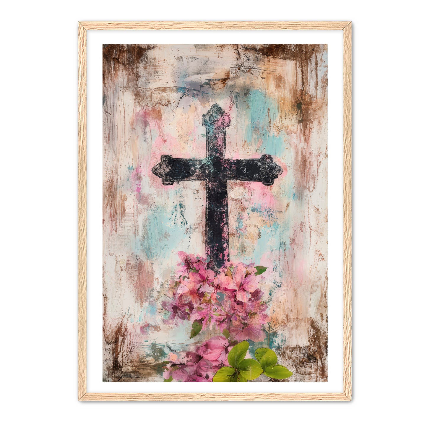 Cross Print on Texture