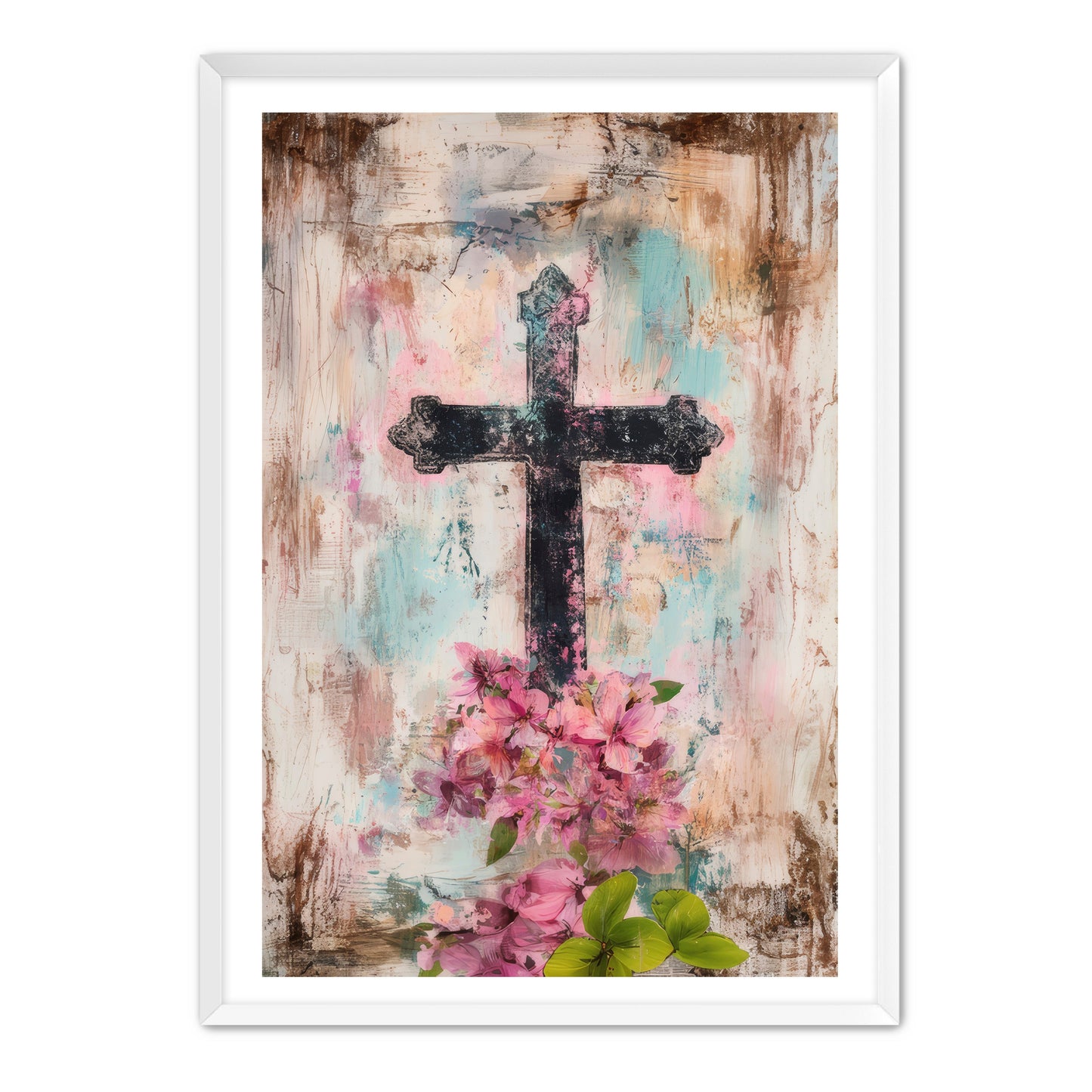 Cross Print on Texture