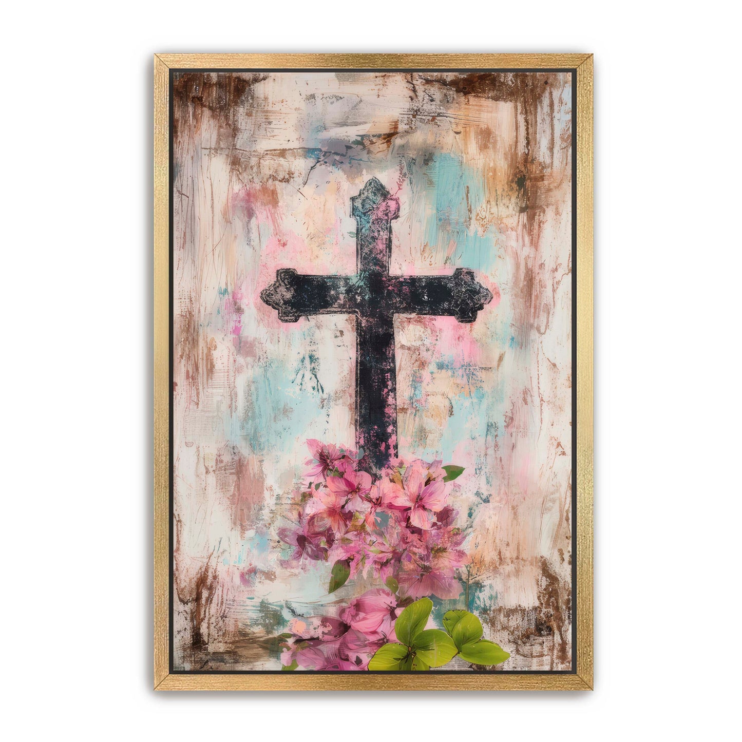 Cross Print on Texture