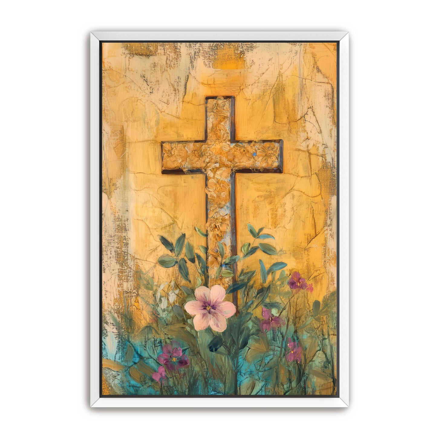 Cross Print on Texture