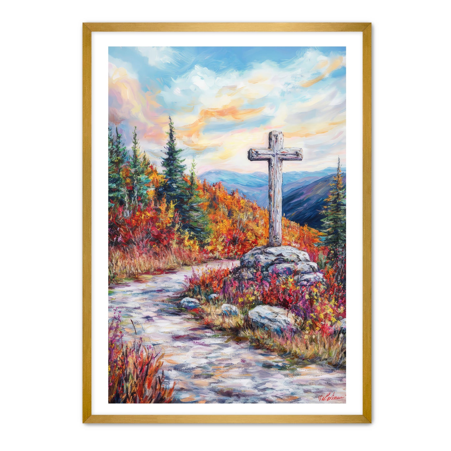 Cross Along the Path