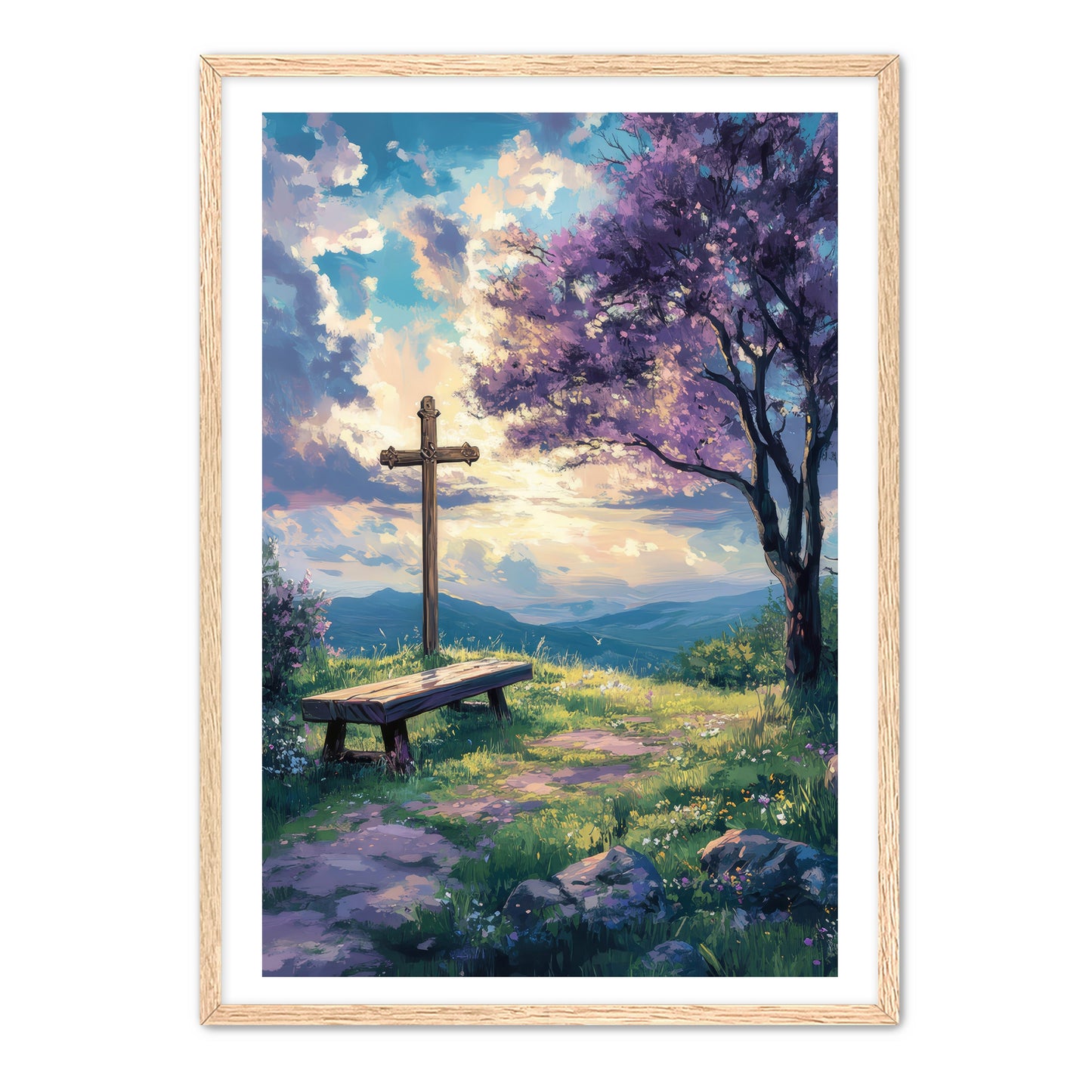 Cross by the Bench