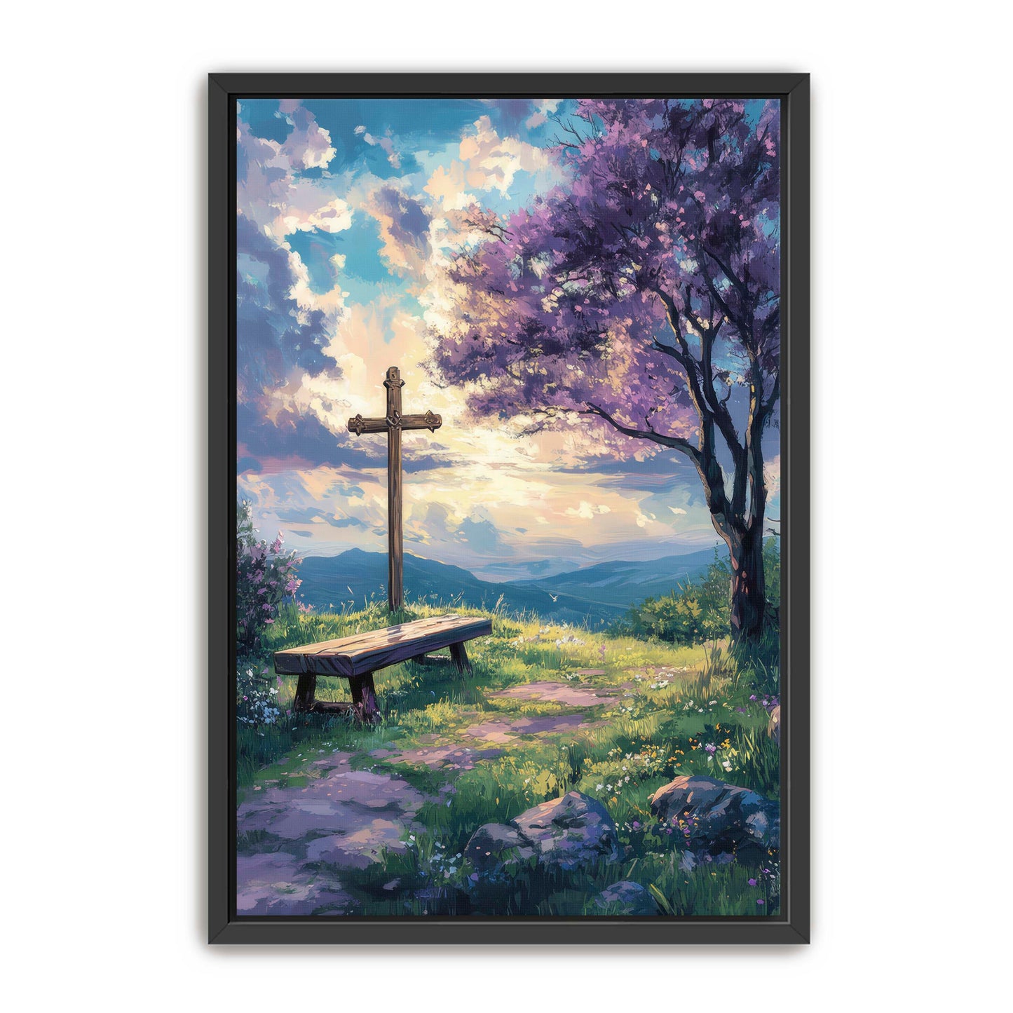 Cross by the Bench