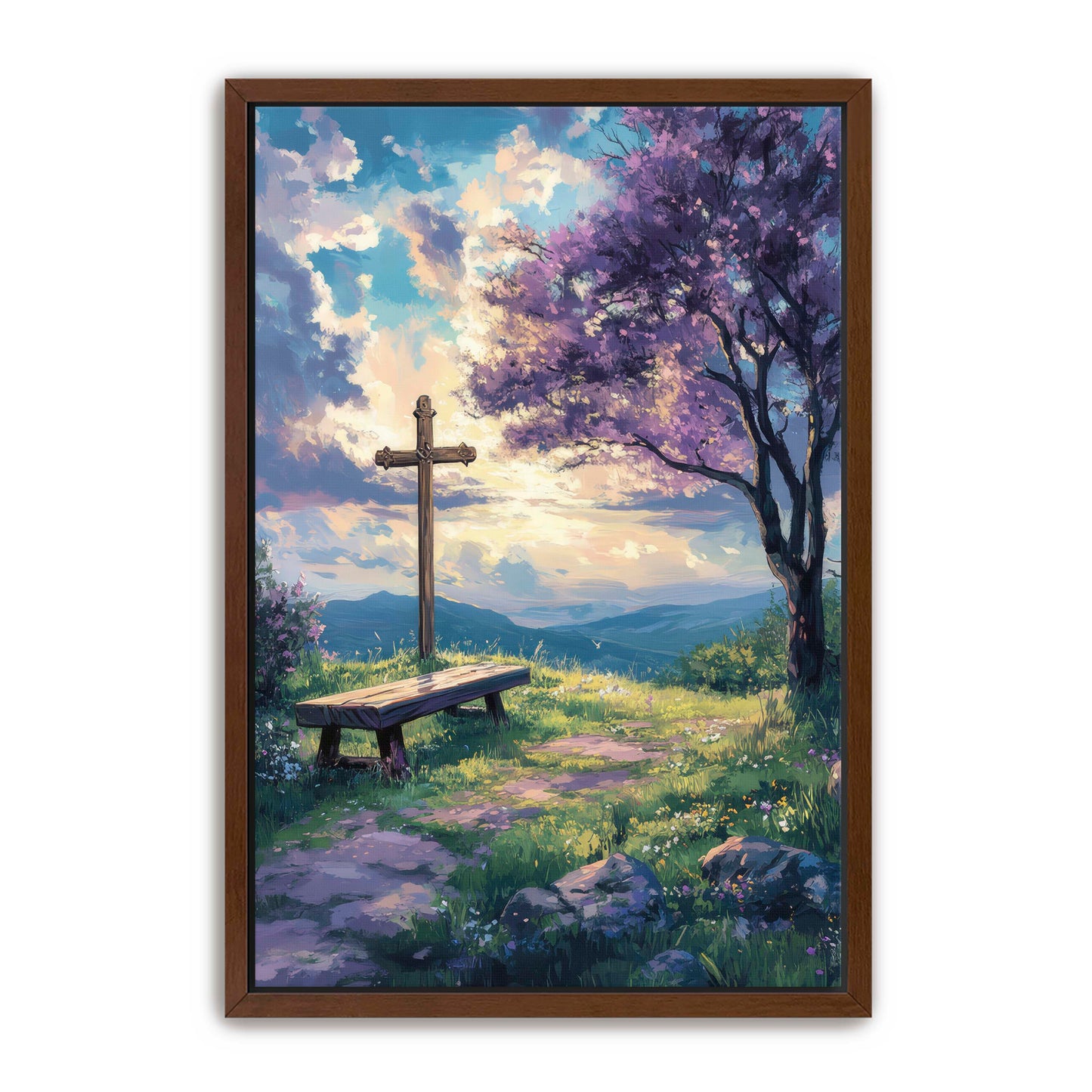 Cross by the Bench