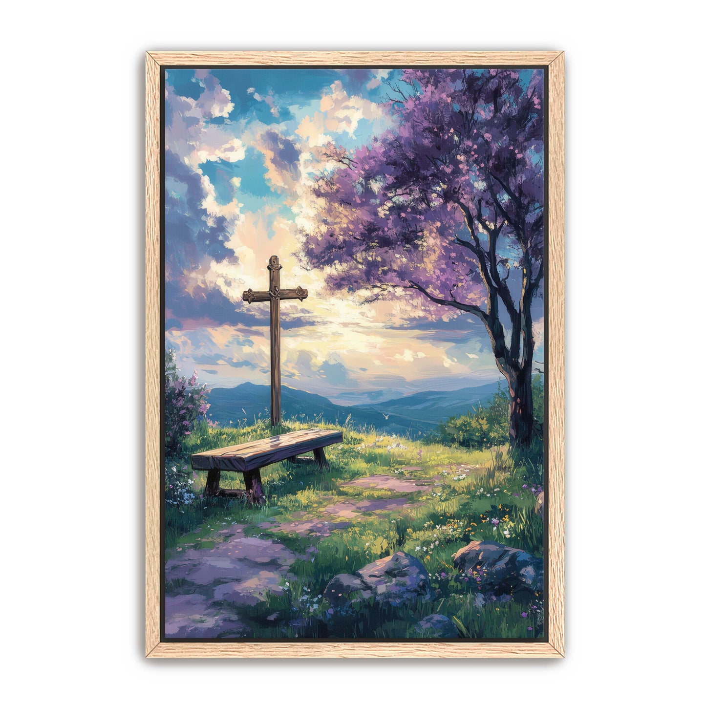 Cross by the Bench