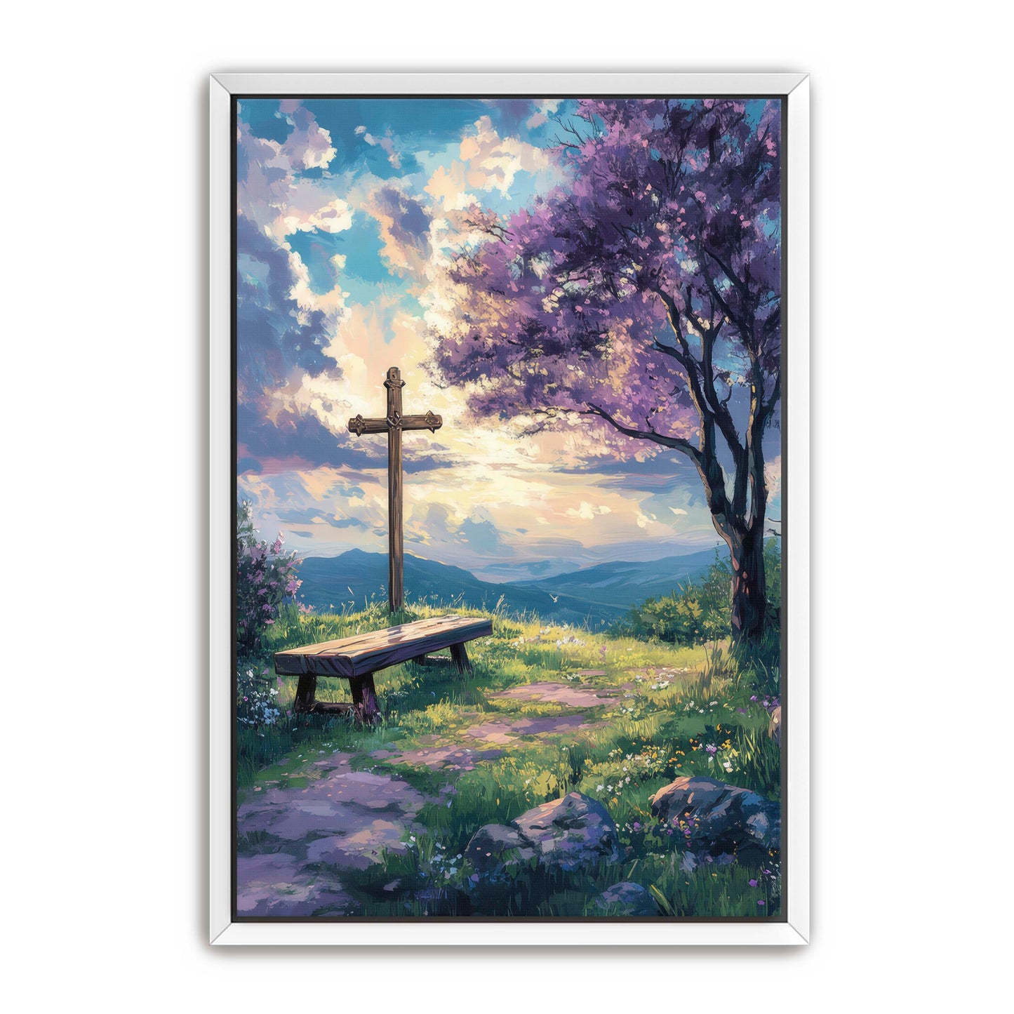Cross by the Bench