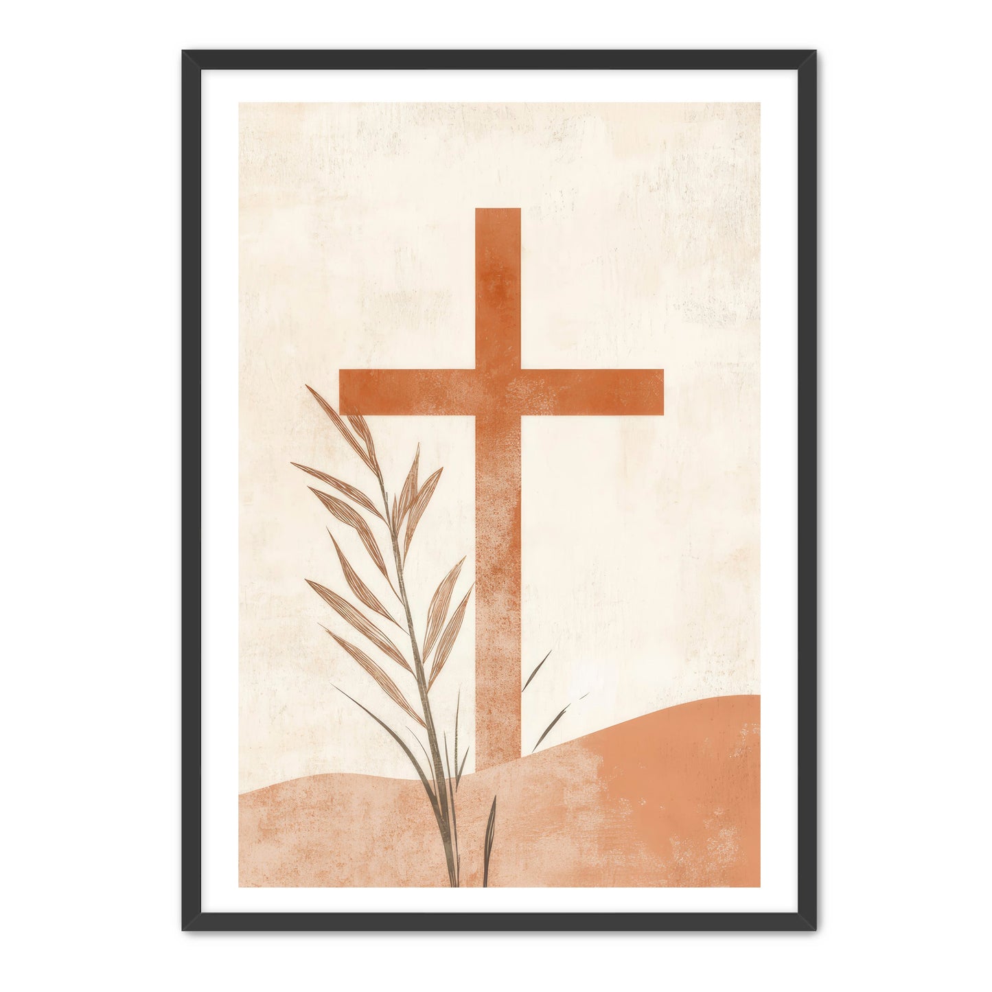 Cross in Desert Print