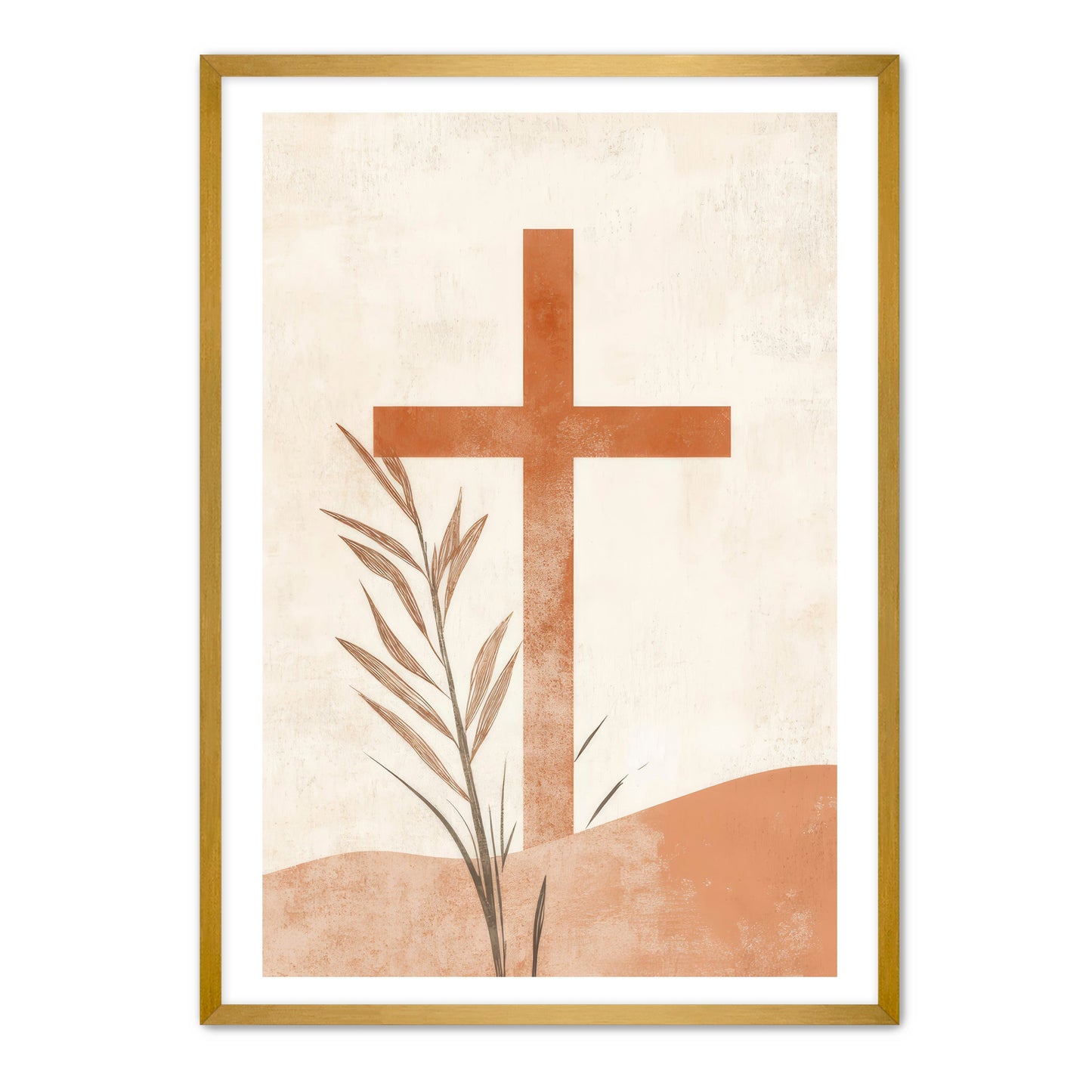 Cross in Desert Print