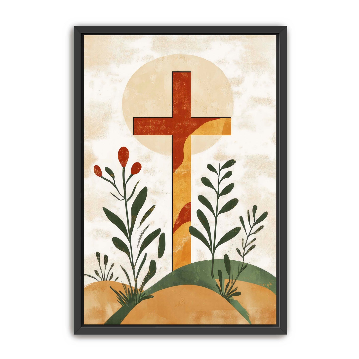 Cross on Hill Print