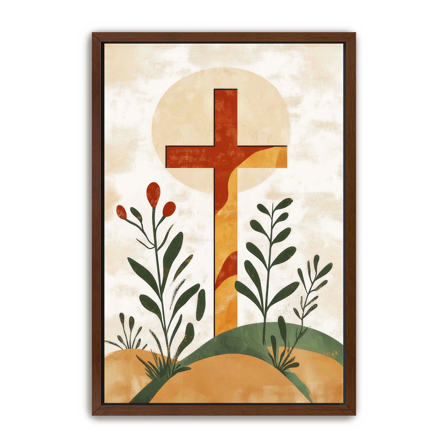 Cross on Hill Print