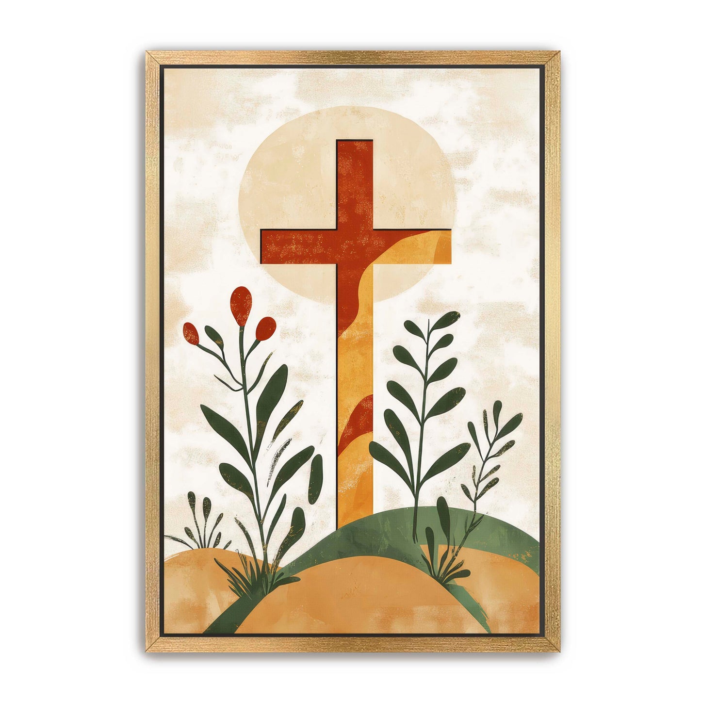 Cross on Hill Print