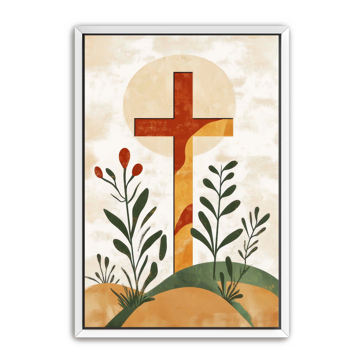 Cross on Hill Print