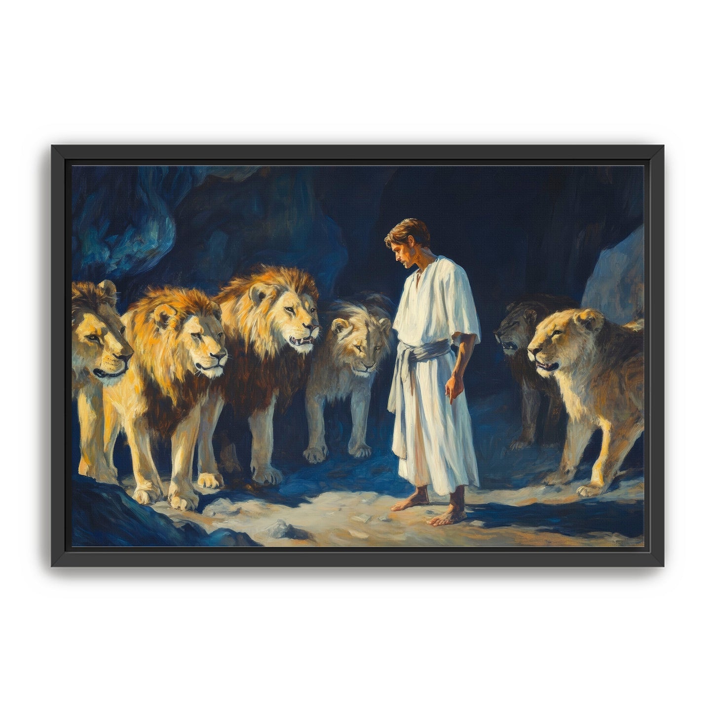 Daniel with Lions in Den