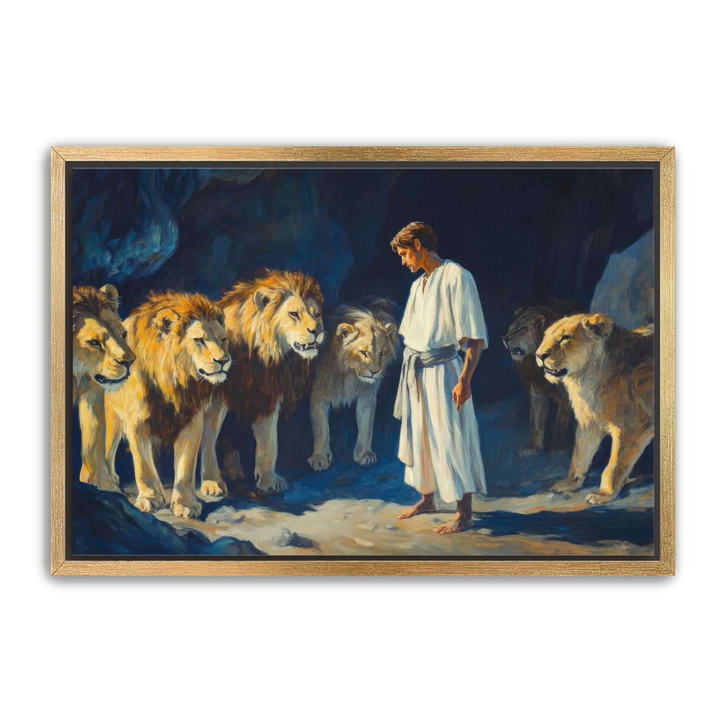 Daniel with Lions in Den