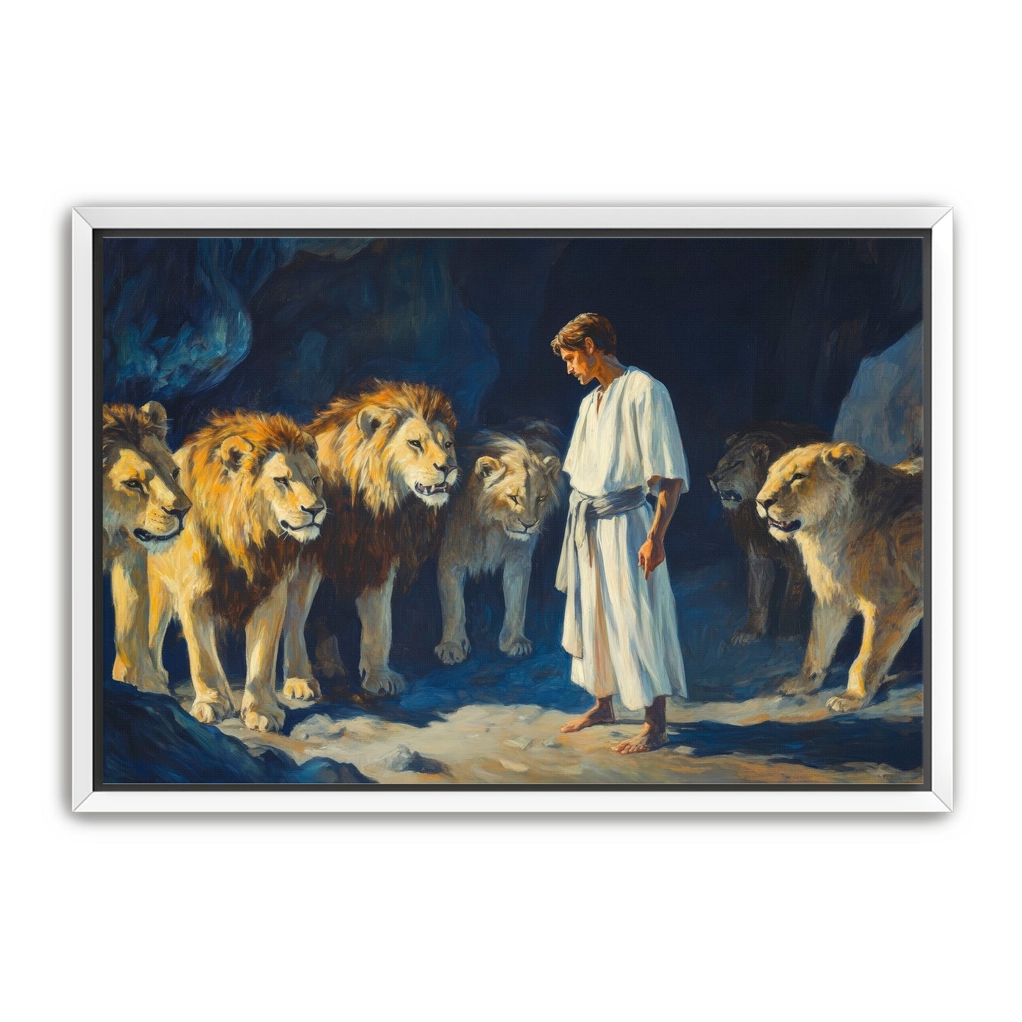 Daniel with Lions in Den