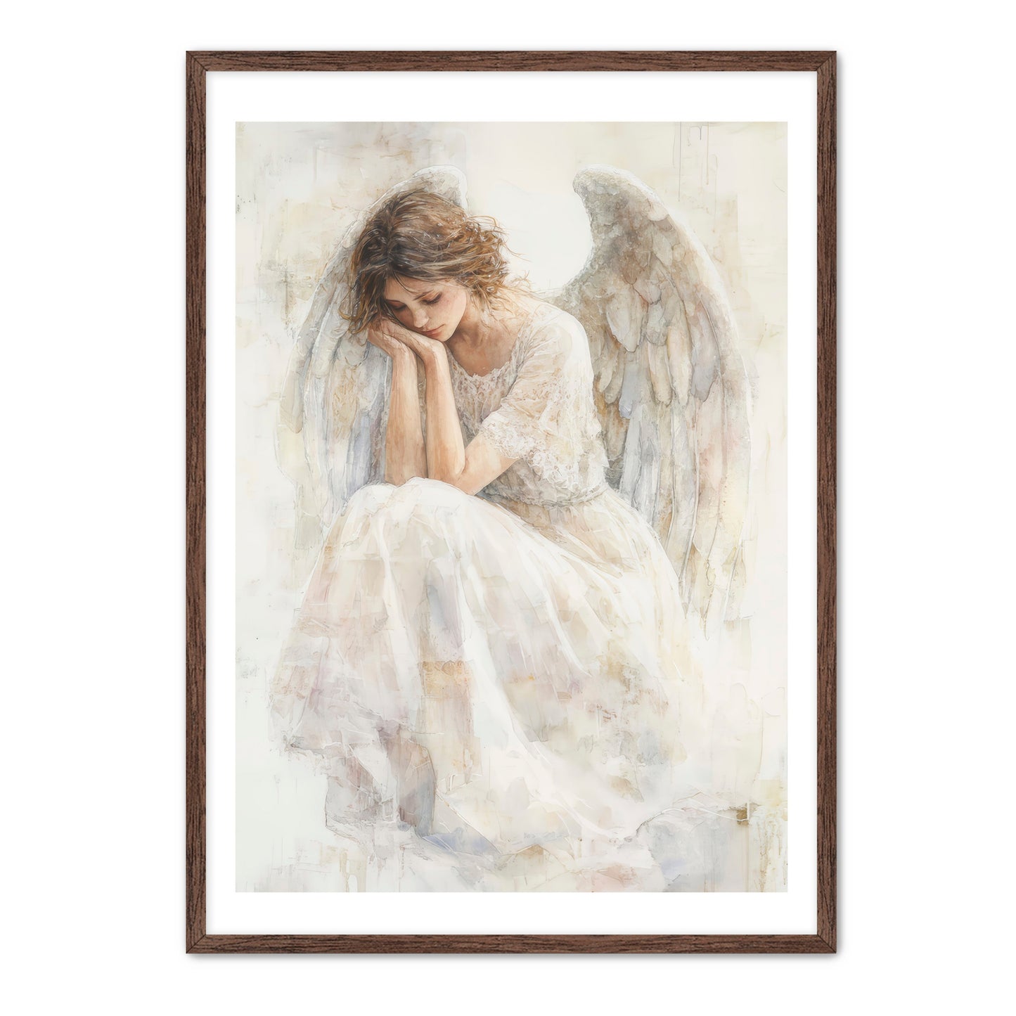 Delicated White Angel Painting