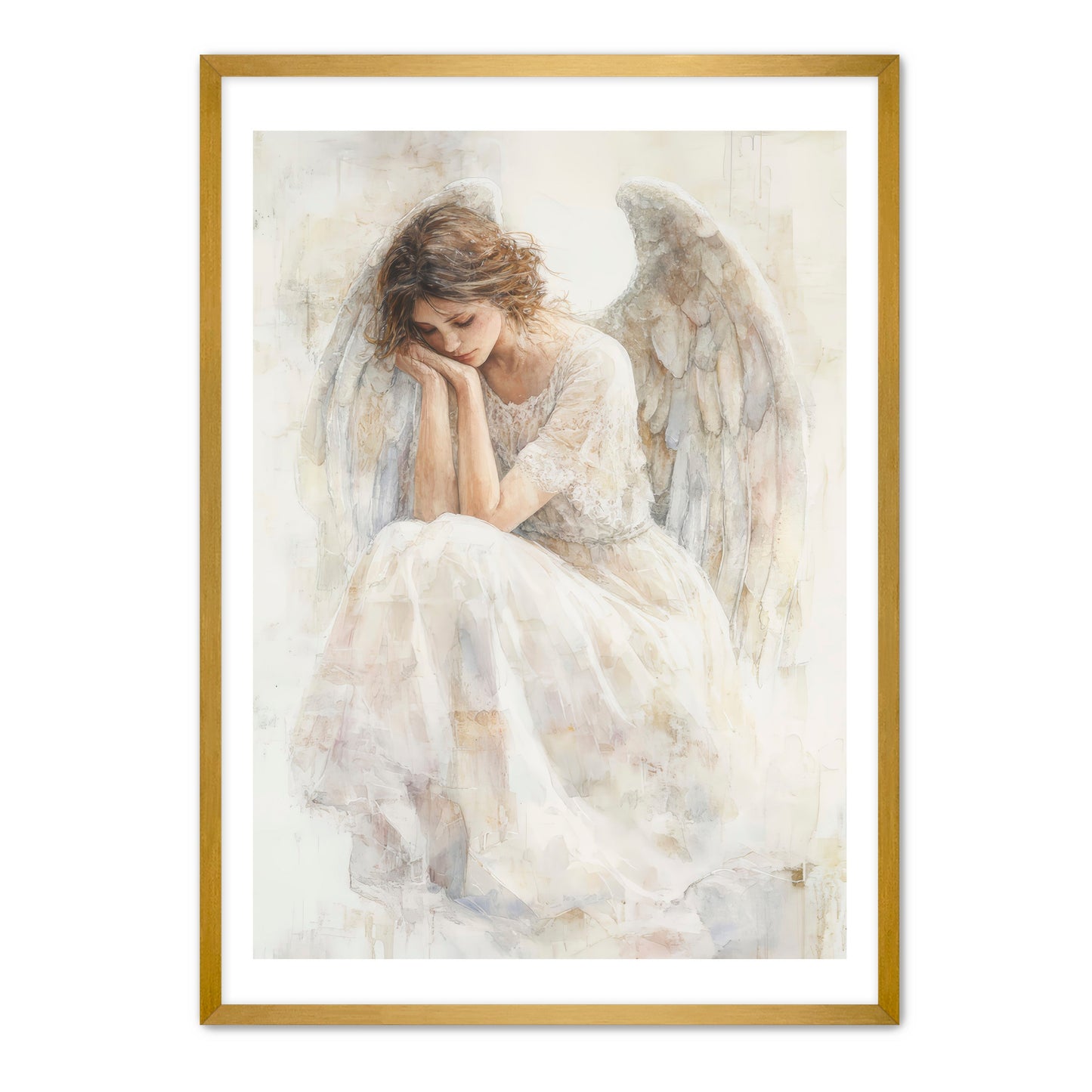 Delicated White Angel Painting