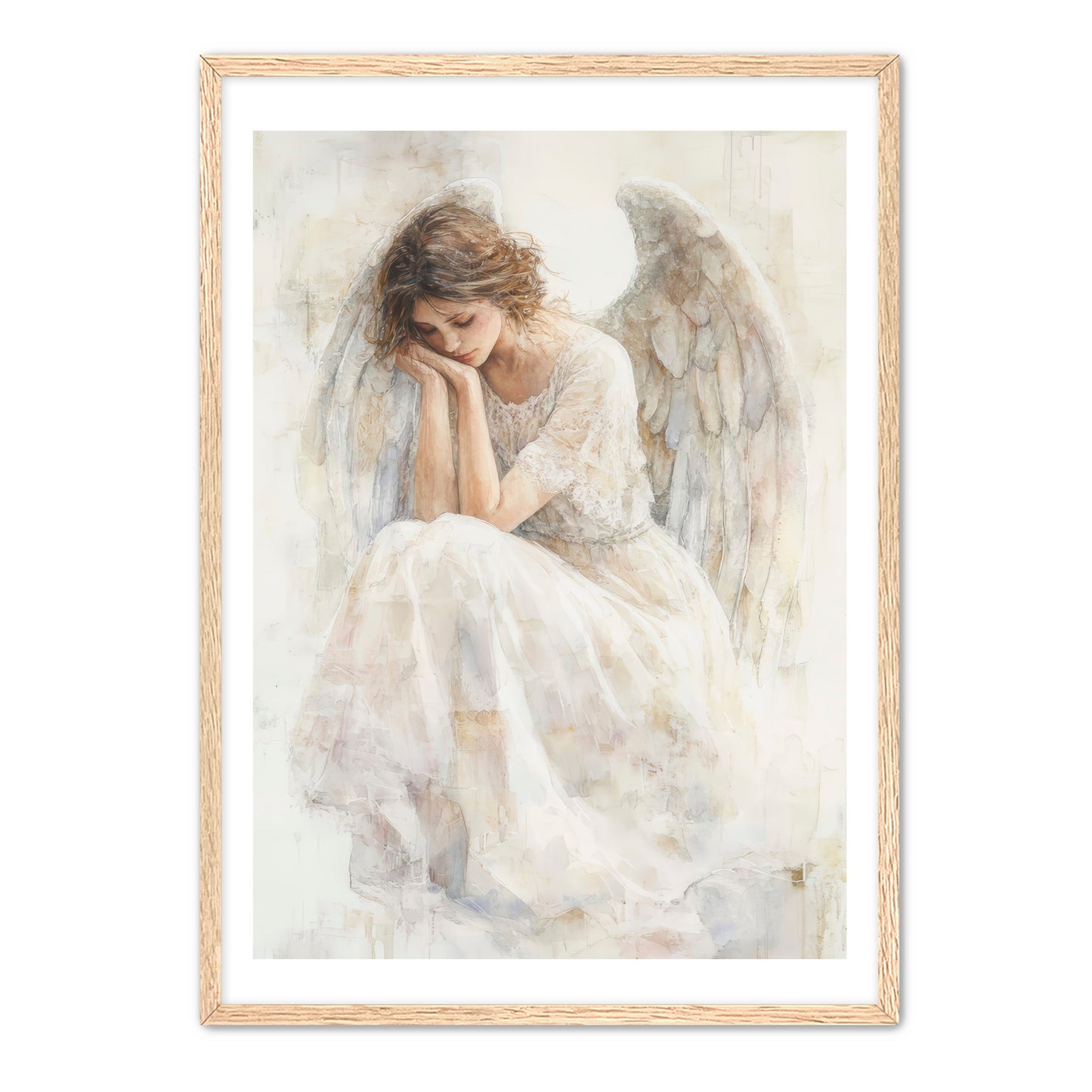 Delicated White Angel Painting