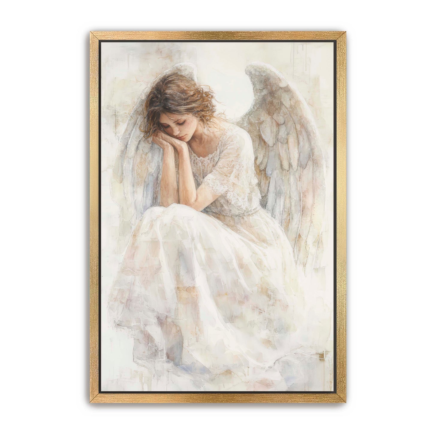 Delicated White Angel Painting