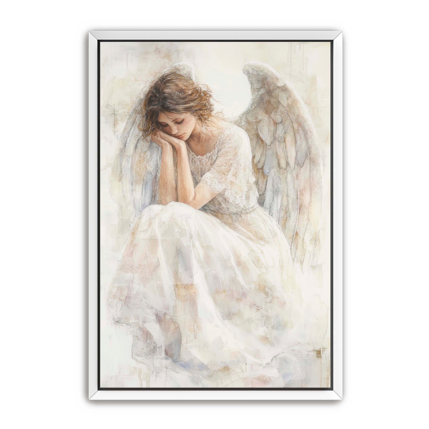 Delicated White Angel Painting