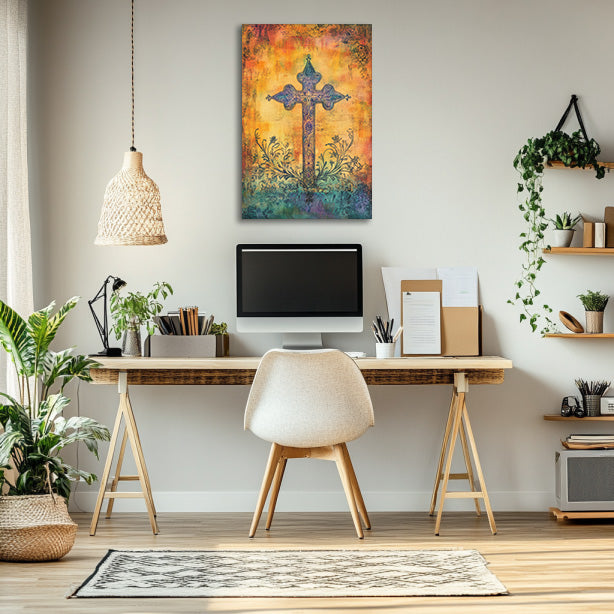 Elegant Boho Cross Print