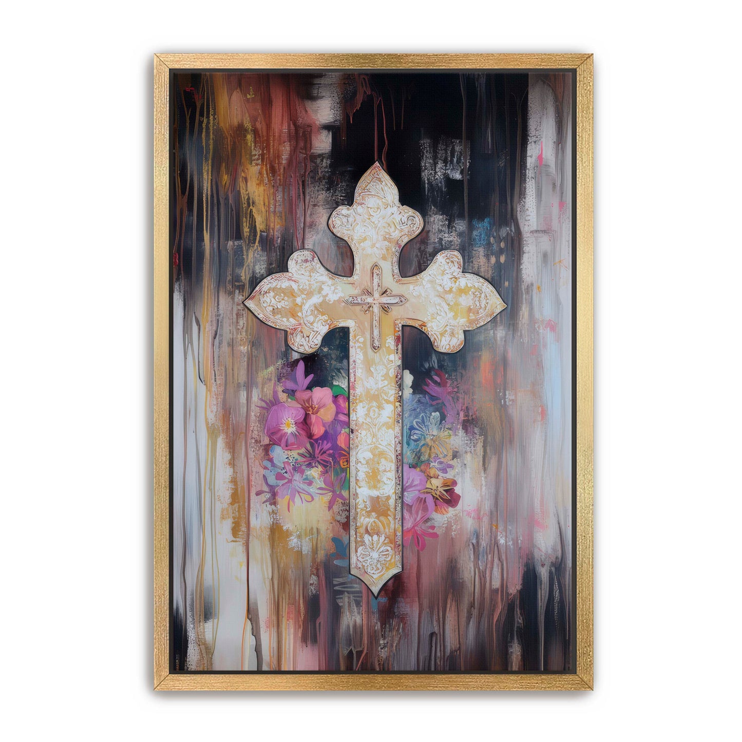 Elegant Cross Painting