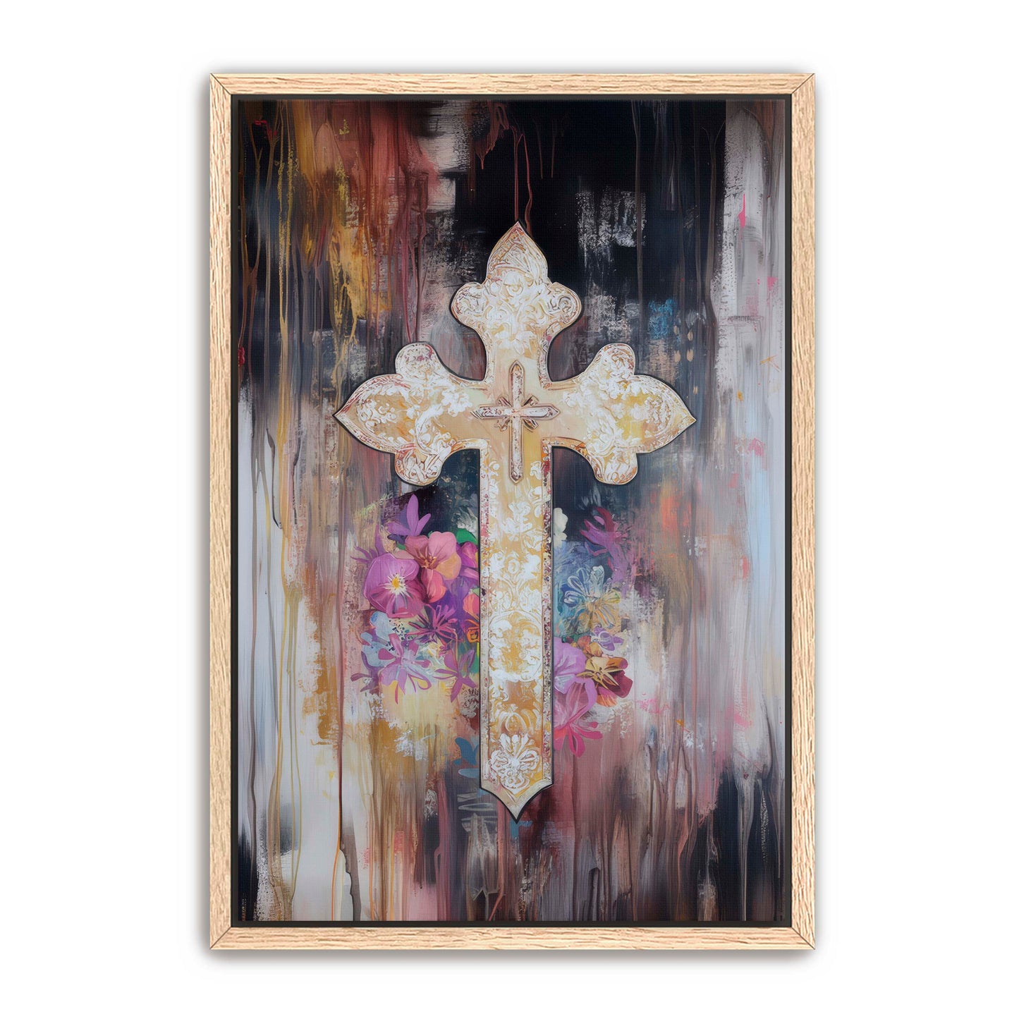 Elegant Cross Painting