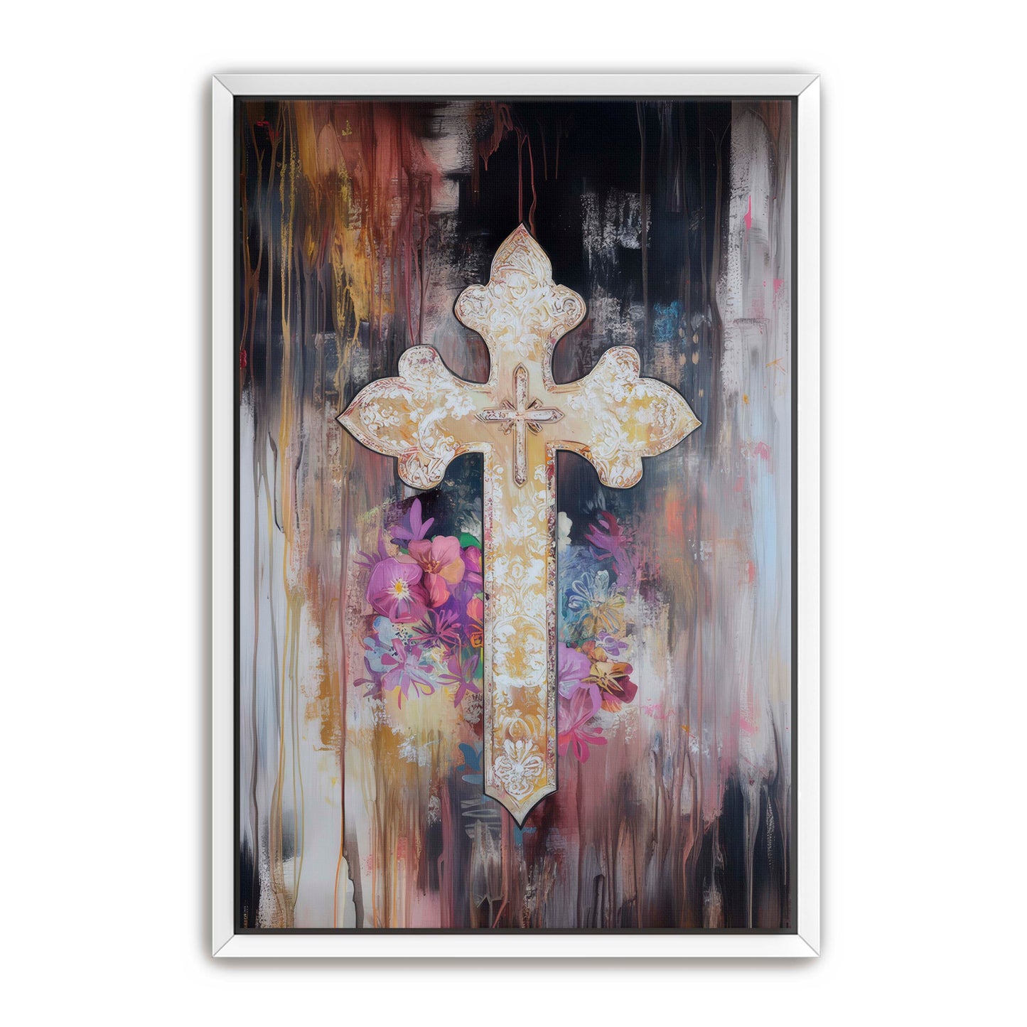 Elegant Cross Painting