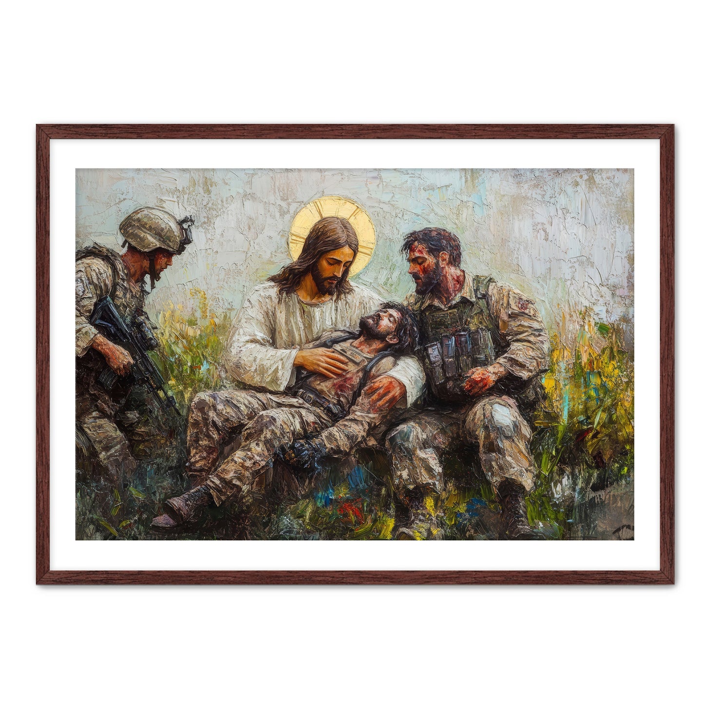 Jesus Healing Wounded Soldier