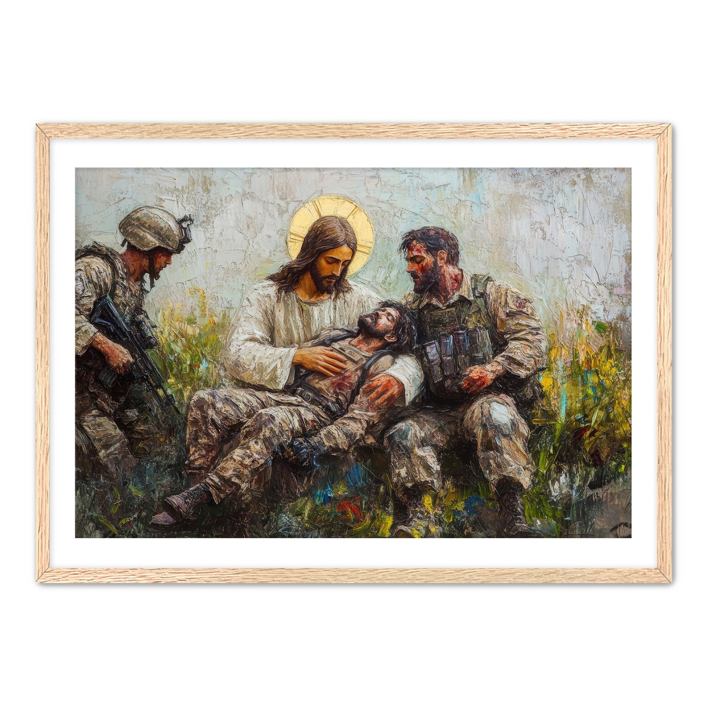 Jesus Healing Wounded Soldier